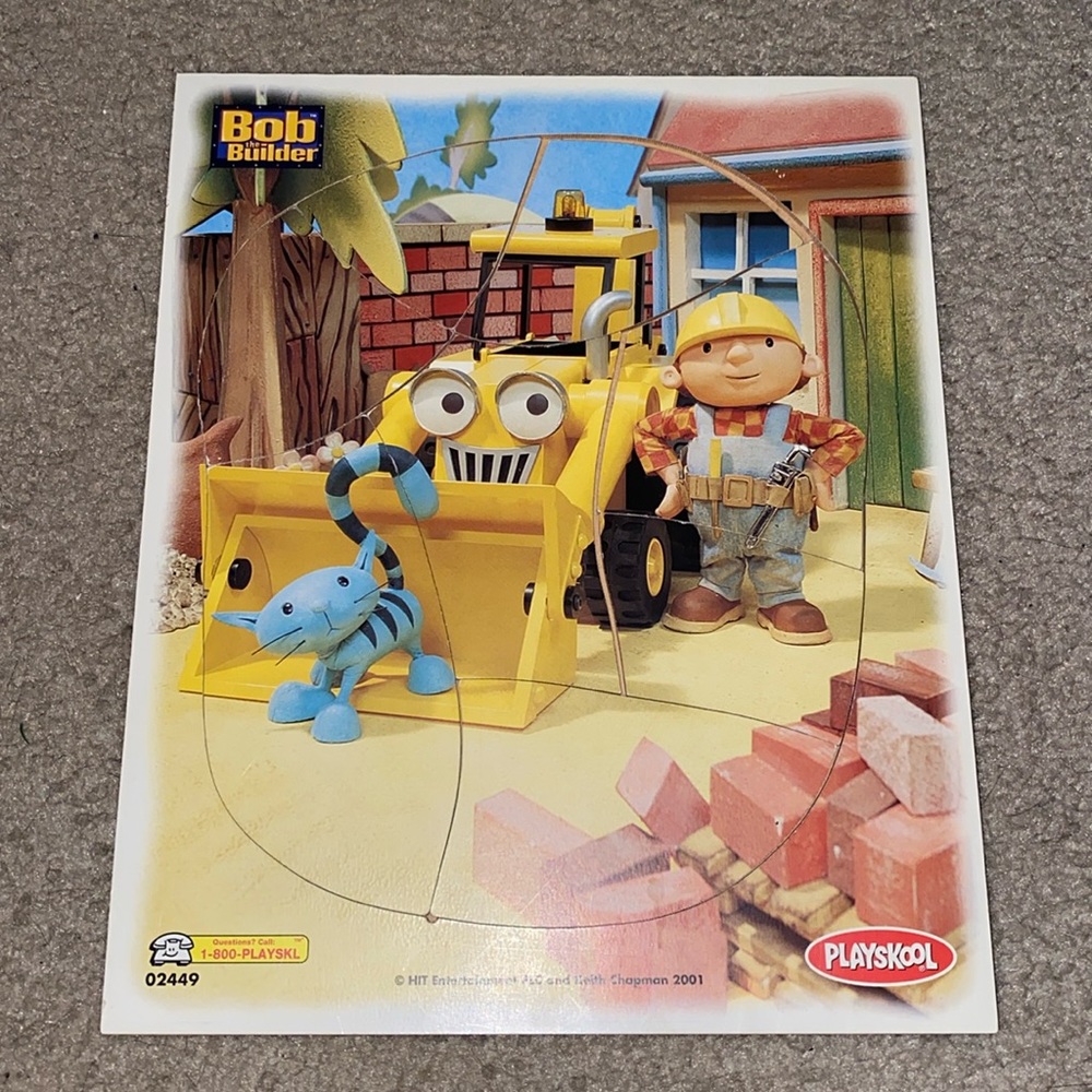 8 Piece Wooden Bob The Builder Puzzle 🧩